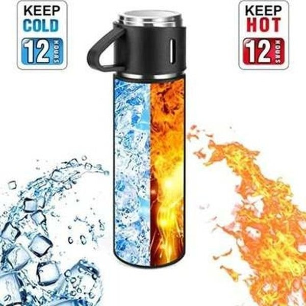 Steel Thermo Vacuum Insulated Bottle with Cup
