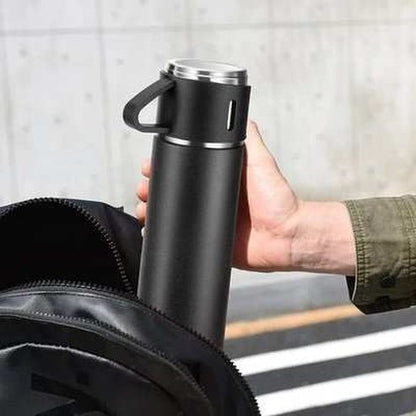 Steel Thermo Vacuum Insulated Bottle with Cup