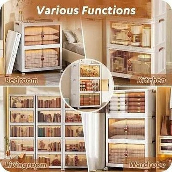 Storage Bins with Lids with Wheel