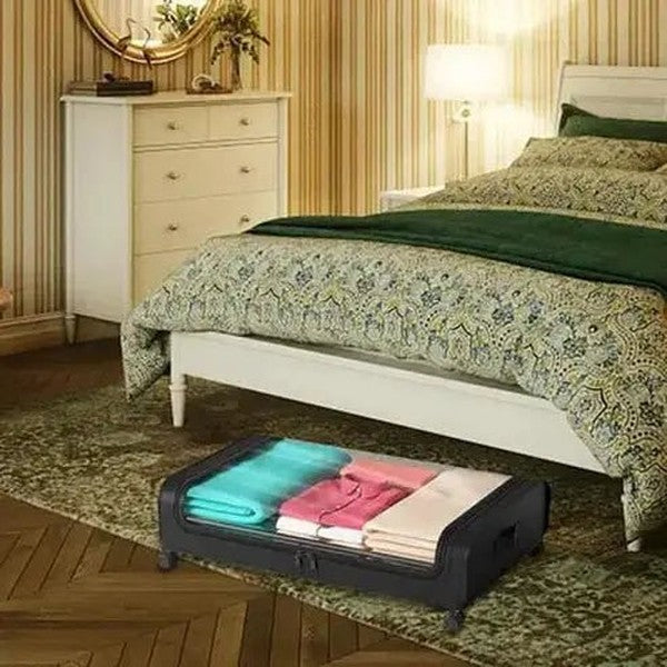 Storage Box with Lid and Zipper