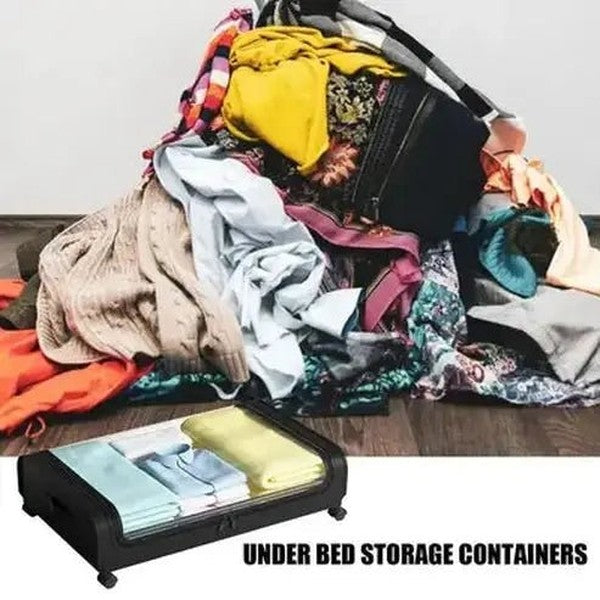 Storage Box with Lid and Zipper