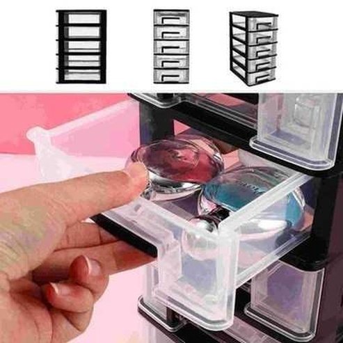 Storage Organizer Plastic Box with Multiple Drawers