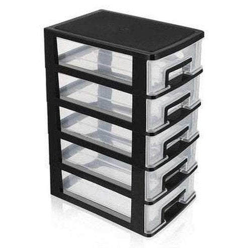 Storage Organizer Plastic Box with Multiple Drawers