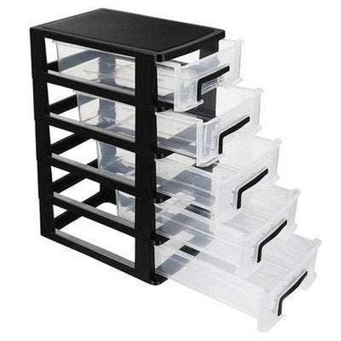Storage Organizer Plastic Box with Multiple Drawers