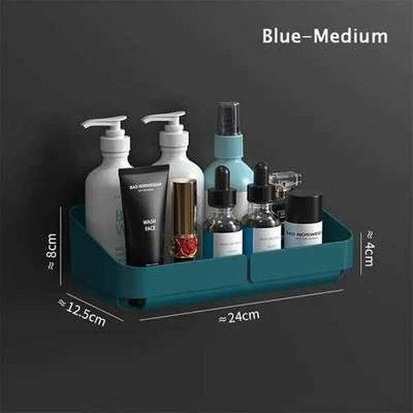 Storage Rack Shelf Wall Spice Organizer For Cosmetics Bathroom