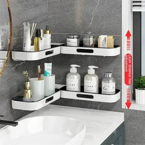 Stylish Wall-Mounted Shelves for Smart Bathroom Storage