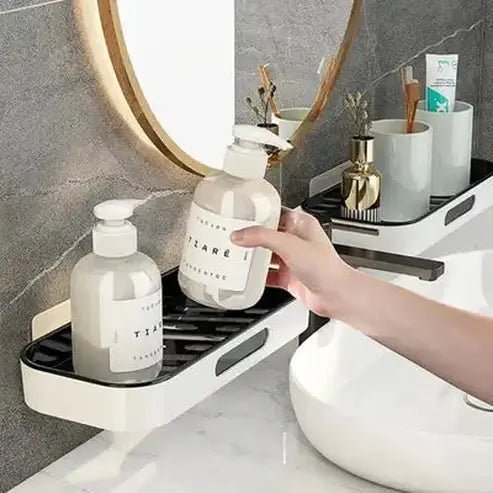 Stylish Wall-Mounted Shelves for Smart Bathroom Storage