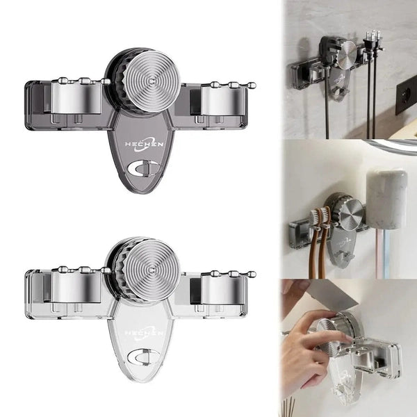 Suction Toothbrush Holder, Bathroom Wall Mount Toothbrush Holder, Transparent Mouthwash Cup Rack