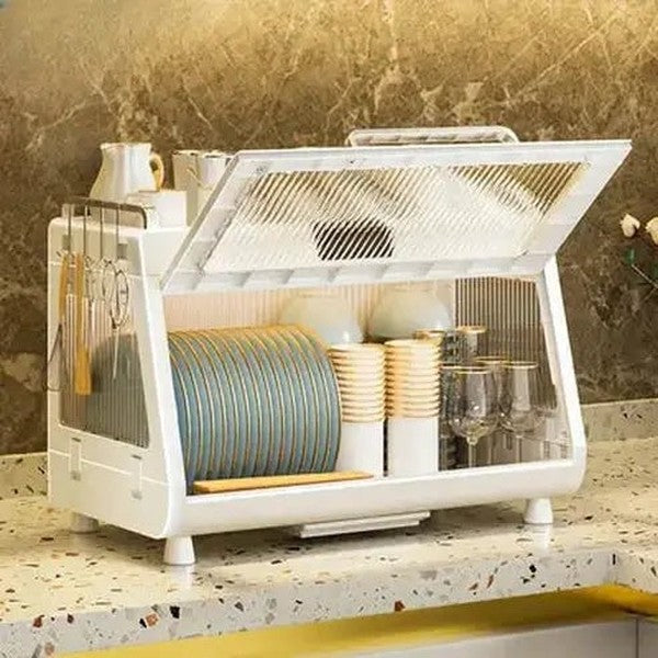 Tableware Sterilizer and Drying Rack with UV Disinfection