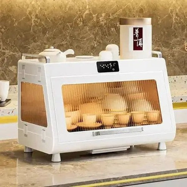 Tableware Sterilizer and Drying Rack with UV Disinfection