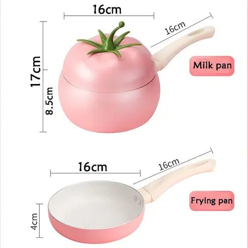 Tomato-Shaped Non-Stick Frying Pan for Induction Cooking