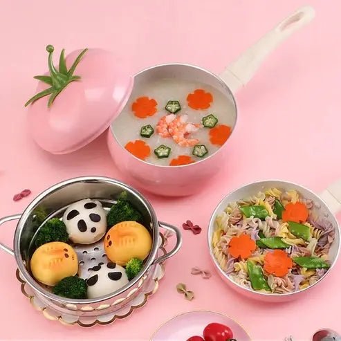 Tomato-Shaped Non-Stick Frying Pan for Induction Cooking