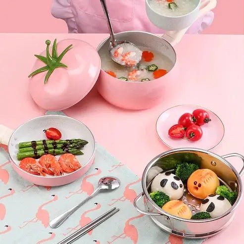 Tomato-Shaped Non-Stick Frying Pan for Induction Cooking