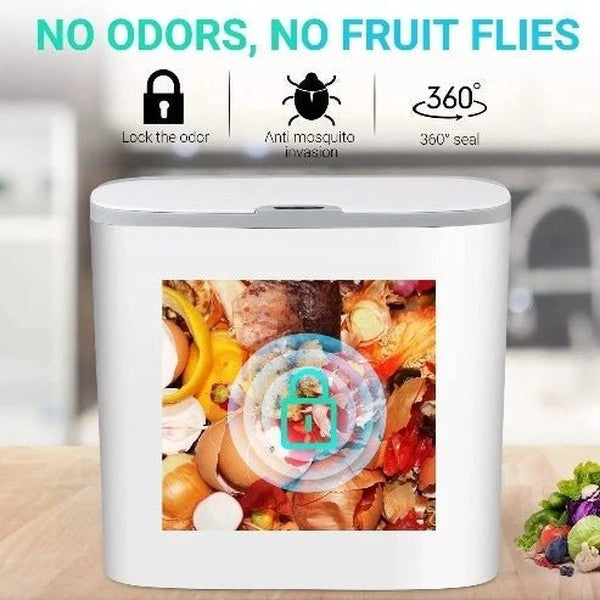 Touchless Bathroom Trash Can: Motion Sensor Slim Design