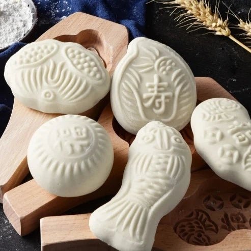 Traditional Hand-Crafted Wooden Steamed Bun Mold