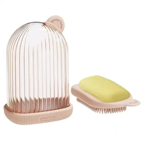Travel Soap Bar Holder with Brush Compartment