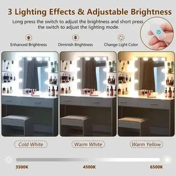 Vanity Desk with Drawers