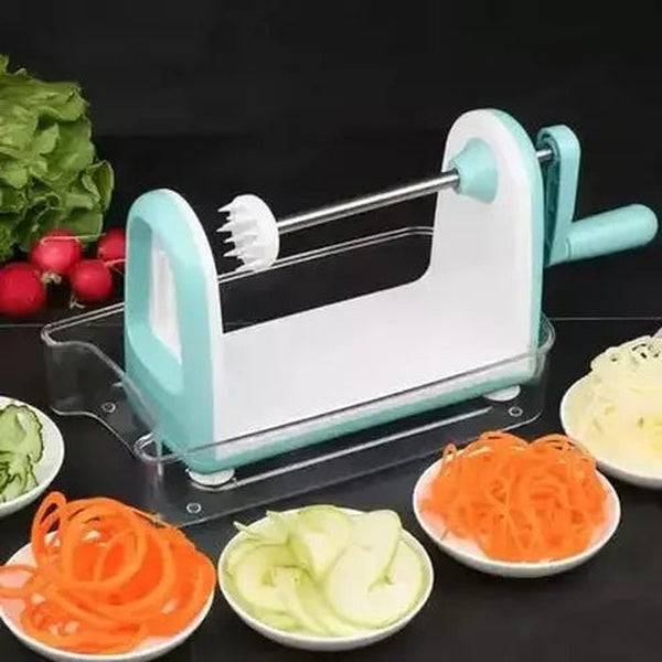 Vegetable Spiralizer with Storage Basket and Crank