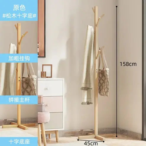 Versatile Coat Rack Shelf: Bedroom Floor Hanger