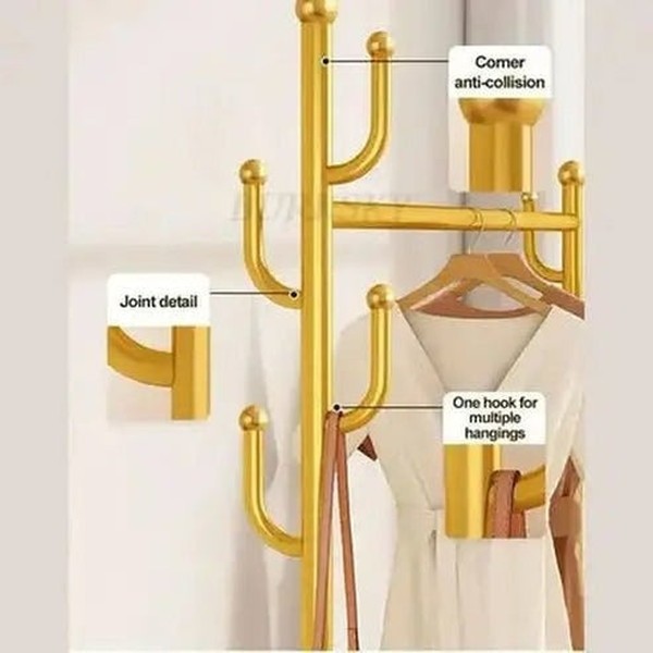 Versatile Metal Clothes Storage Coat Rack