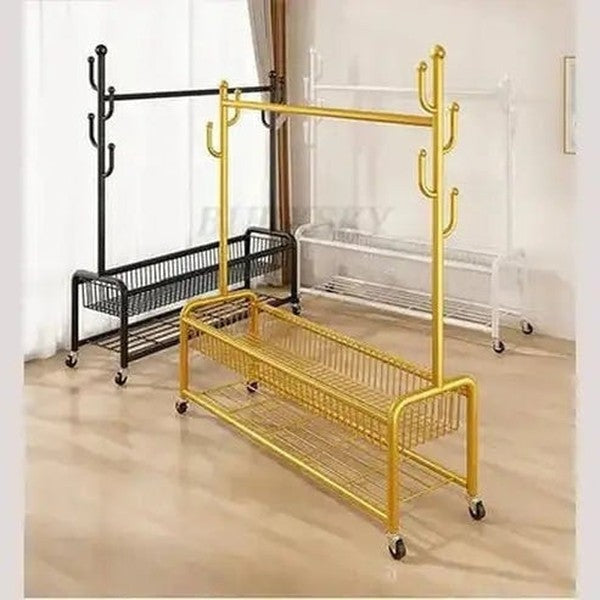 Versatile Metal Clothes Storage Coat Rack