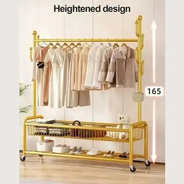 Versatile Metal Clothes Storage Coat Rack