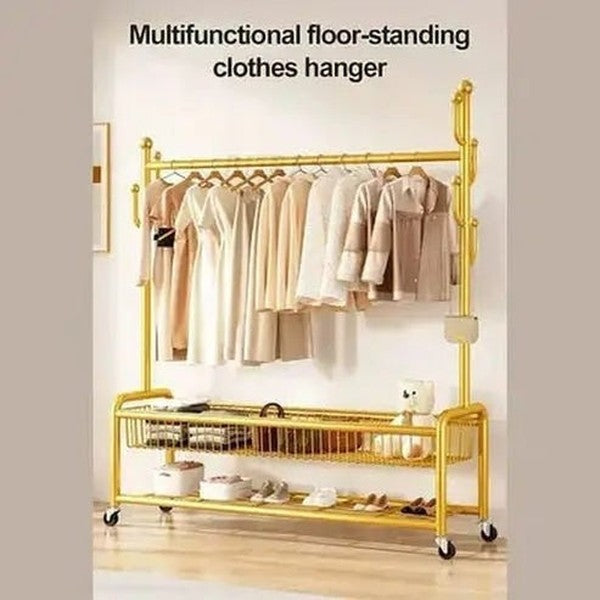 Versatile Metal Clothes Storage Coat Rack