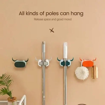 Versatile Mop and Broom Rack