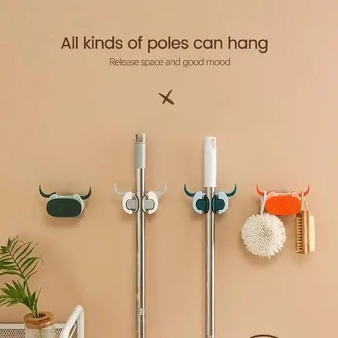 Versatile Mop and Broom Rack