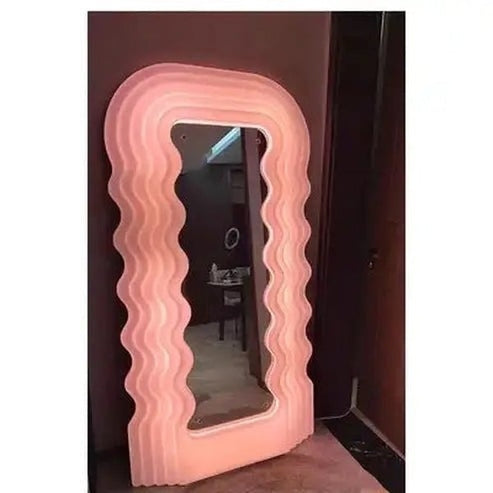 Vibrant Pink Vanity Accent with Macrame Living Room Lamp