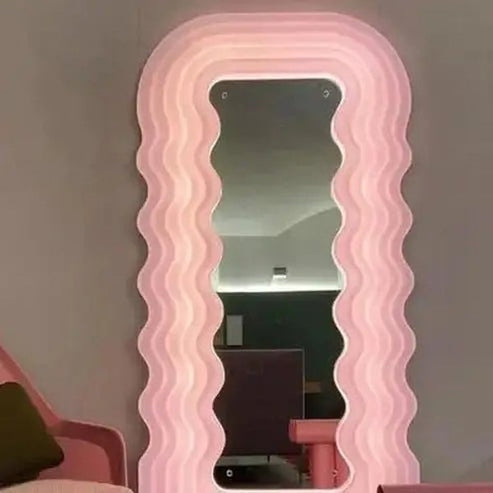Vibrant Pink Vanity Accent with Macrame Living Room Lamp
