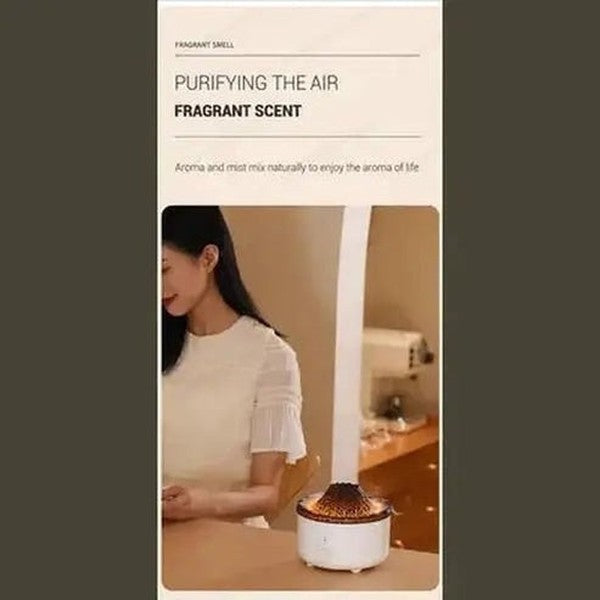 Volcano Flame Effect Essential Oil Diffuser and Air Humidifier