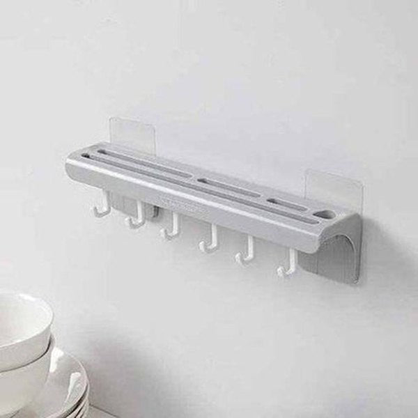 Wall-Mounted Knife Holder Multifunctional Kitchen Storage Rack
