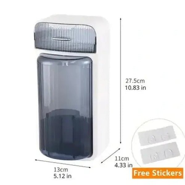 Wall-Mounted Rotating Makeup Brush Holder