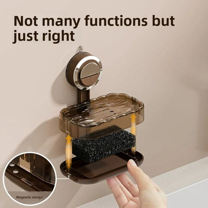 Quick-dry soap holder for shower and sink