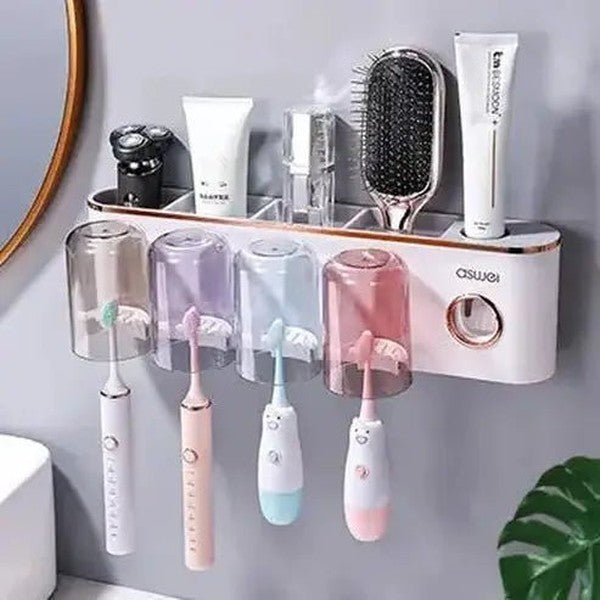 Wall-Mounted Toothbrush Holder: Maximize Space with Style