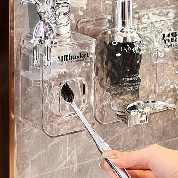 Wall-Mounted Toothbrush Organizer: Convenient Bathroom Storage Solution