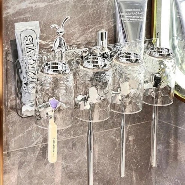 Wall-Mounted Toothbrush Organizer: Convenient Bathroom Storage Solution
