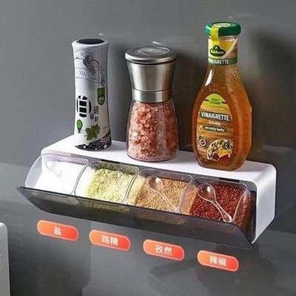 Wall Seasoning Box Salt Pepper Spice