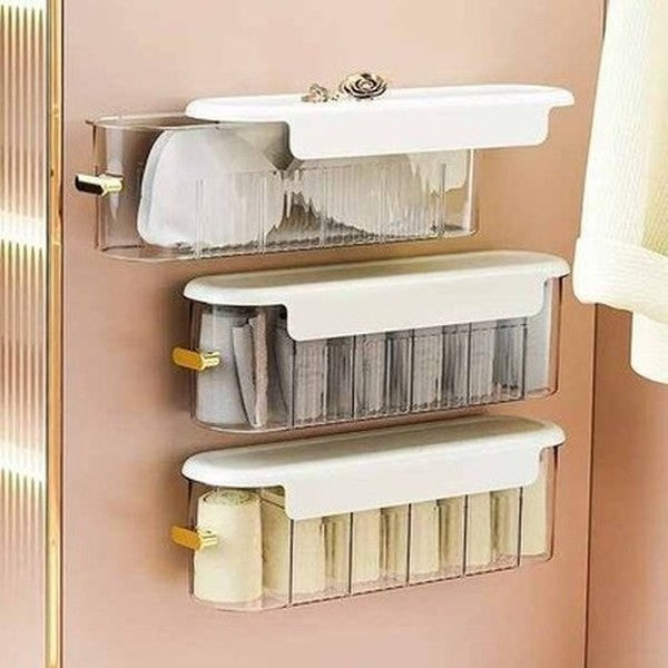 Wall-hanging Underwear Storage Box Wardrobe Cabinet Desktop Side
