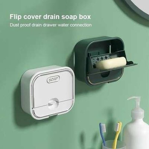 Wall-mounted Drain Soap Box