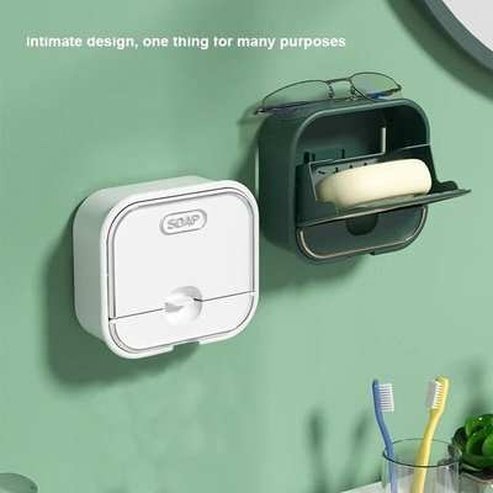 Wall-mounted Drain Soap Box
