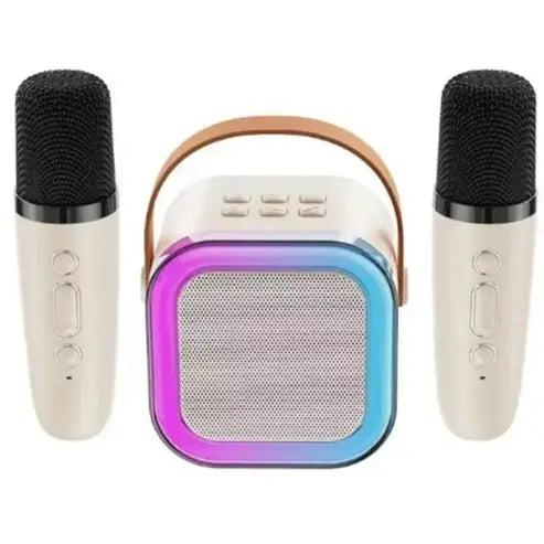 Wireless Karaoke Speaker with LED Light and Microphone