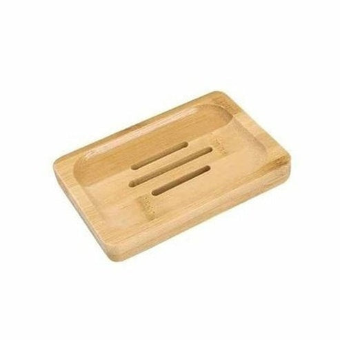 Wooden Natural Bamboo Soap Dishes Tray Holder Storage Soap Rack Plate