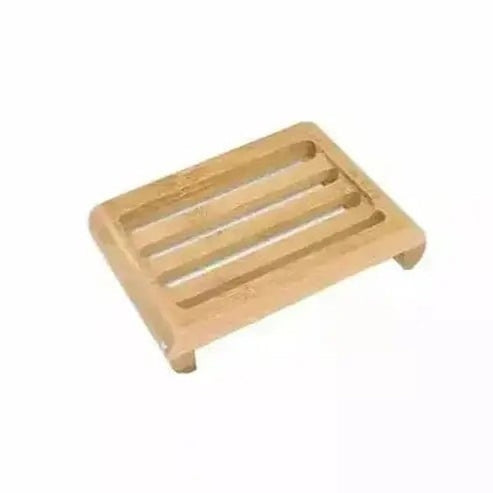 Wooden Natural Bamboo Soap Dishes Tray Holder Storage Soap Rack Plate