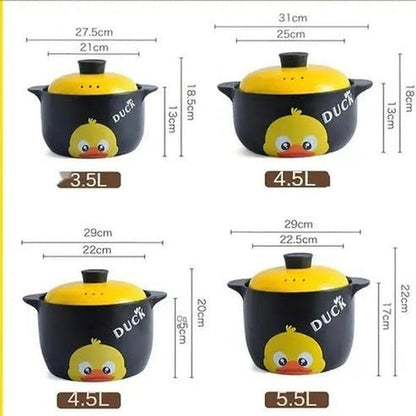 Yellow Duck Ceramic Casserole