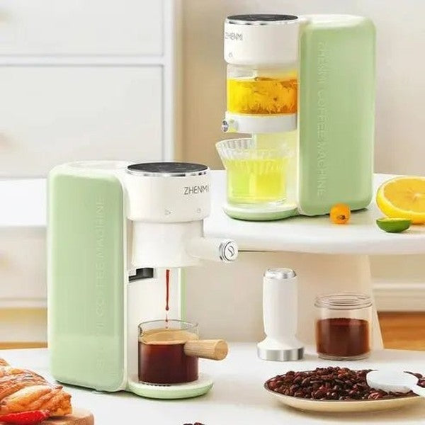 ZHENMI Italian Coffee Machine: Semi-Automatic Mini Brewe