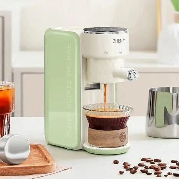 ZHENMI Italian Coffee Machine: Semi-Automatic Mini Brewe
