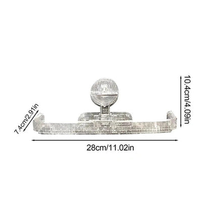 Acrylic Wall-Mounted Slipper Rack - Space-Saving Shoe Drying Organizer