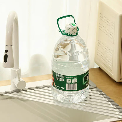 Aluminum Triangle Dish Drying Rack – Foldable Sink Corner